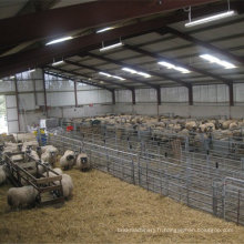 Bâtiment agricole de la ferme de moutons en acier préfabriqué